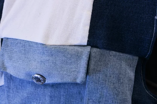 veste patchwork sans manches